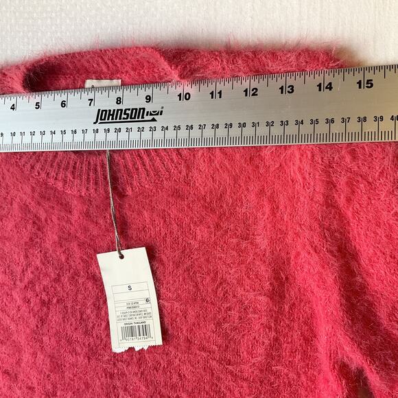 A New Day Women Sweater Size S Pink Acrylic Nylon Long Sleeve NWT - Picture 4 of 7